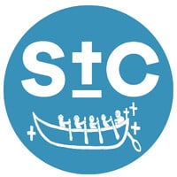 St Canice HubSpot logo in blue and white.